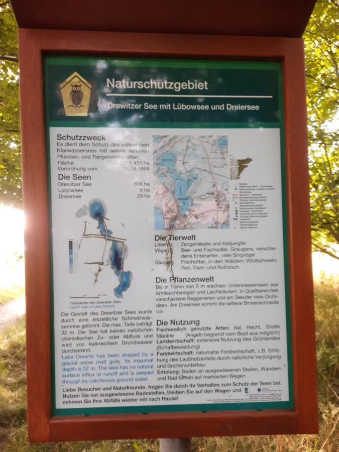 Uns Luett Wohnung Nossentiner Huette Eksteriør billede